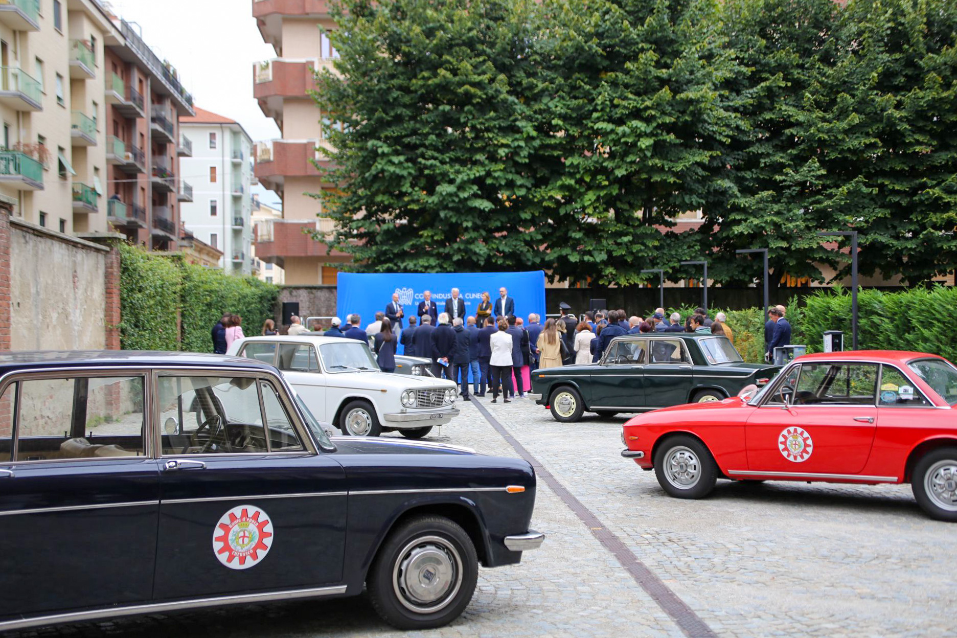 Inaugurata la mostra su Vincenzo Lancia con Montezemolo ospite d’onore.